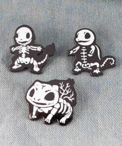 Alternative view of Pokemon 'Squirtle Skull' Enamel Pin