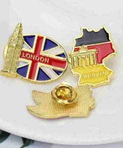 Alternative view of United Kingdom 'Flag | Big Ben London' Enamel Pin
