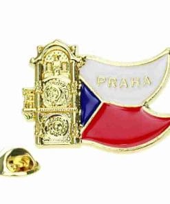 Czech Republic 'Prague Astronomical Clock' Enamel Pin