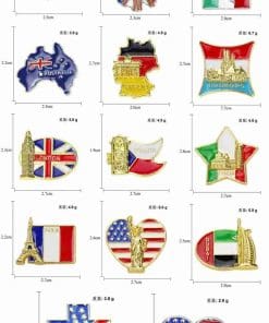 Flag of UAE 'Burj Al Arab' Enamel Pin - Image 10