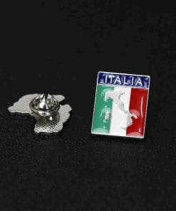 Alternative view of Italia 'Flag | Map' Enamel Pin
