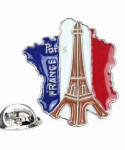 Eiffel Tower 'France Map | Flag' Enamel Pin