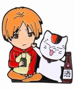 Natsume's Book of Friends 'Shuuichi Natori and Madara' Enamel Pin