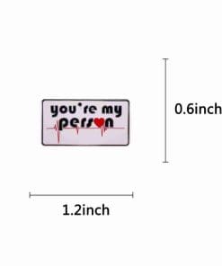 Greys Anatomy 'You Are My Person | Set of 2' Enamel Pin - Image 3