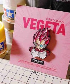 Alternative view of Dragon Ball Z 'Pink Vegeta' Enamel Pin