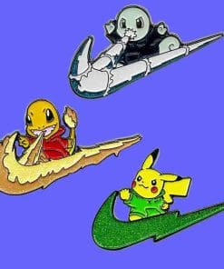 Alternative view of Pokemon 'Squirtle | Freezing Check' Enamel Pin