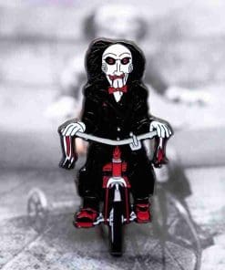 Alternative view of Saw 'Billy the Puppet | Bike Ride' Enamel Pin