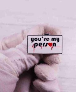Alternative view of Greys Anatomy 'You Are My Person | Set of 2' Enamel Pin