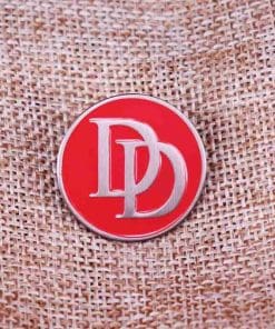 Alternative view of Daredevil 'DD' Enamel Pin
