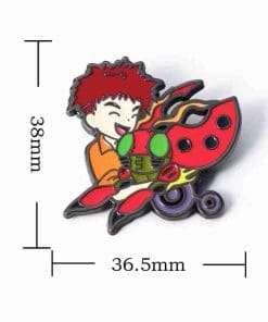Alternative view of Digimon Adventure 'Izzy Izumi & Tentomon' Enamel Pin