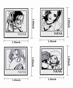 Alternative view of NANA 'Osaki and Komatsu' Enamel Pin