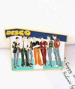 Alternative view of BTS 'Disco' Enamel Pin