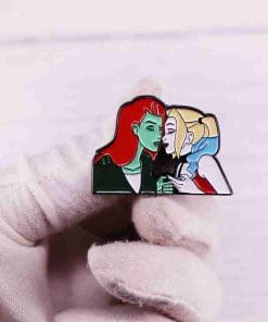 Alternative view of Poison Ivy and Harley Quinn Enamel Pin