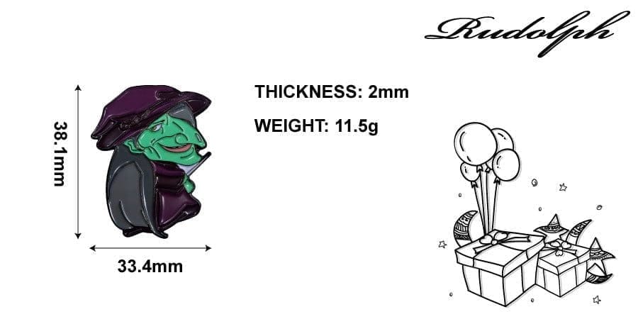 Wizard of Oz 'Wicked Witch of the West' Enamel Pin - Image 3