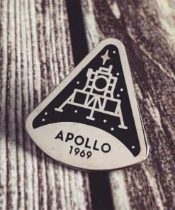 Alternative view of Apollo Rocket 'Command Module 1969' Enamel Pin