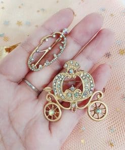 Alternative view of Cinderella 'Golden Pumpkin Coach' Enamel Pin