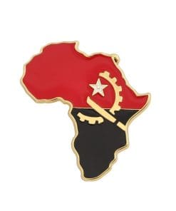 Map x Flag 'Angola' Enamel Pin