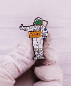 Alternative view of Astronaut 'To Mars' Enamel Pin
