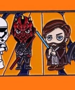 Alternative view of St*r W*rs 'Darth Maul vs Luke Skywalker' Enamel Pin