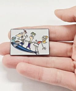 Alternative view of Phineas And Ferb 'Shark Surf Board' Enamel Pin