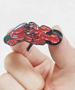 Alternative view of Akira ‘Shotaro Kanada | Red Motorcycle’ Enamel Pin
