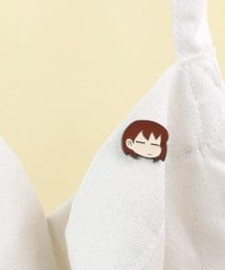 Alternative view of Undertale 'Frisk Head' Enamel Pin