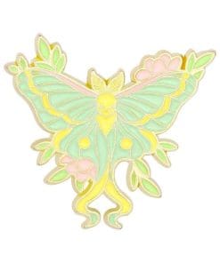 Colorful Butterfly 'Fresh Lotus' Enamel Pin