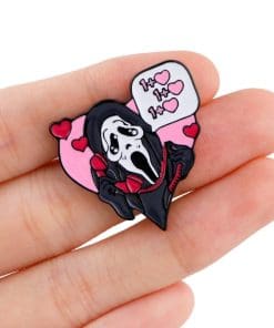Alternative view of Scream 'Hello Heart' Enamel Pin