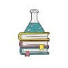 Science Experiment 'Beaker x Science Book' Enamel Pin
