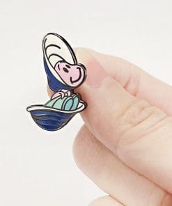 Alternative view of Alice in Wonderland 'Young Oyster' Enamel Pin