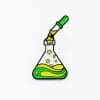 Science Experiment 'Beaker Star Chemical Reaction' Enamel Pin