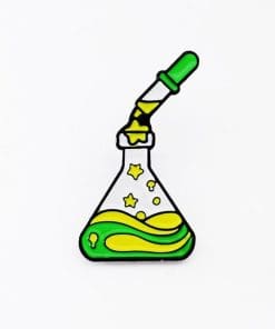 Science Experiment 'Beaker Star Chemical Reaction' Enamel Pin