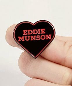 Alternative view of Stranger Things 'Eddie Munson Heart' Enamel Pin