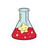 Science Experiment 'Beaker | Star Chemical' Enamel Pin