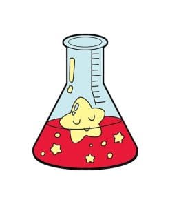 Science Experiment 'Beaker | Star Chemical' Enamel Pin