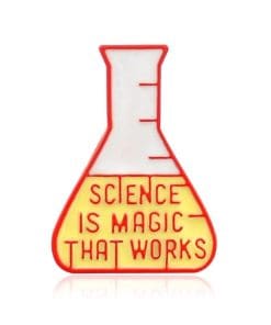 Scientific Experiment Beaker 'Science is Magic That Works' Enamel Pin