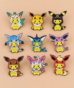 Alternative view of Pokemon 'Pikachu x Vaporeon' Enamel Pin