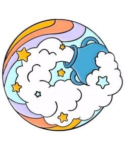 Fluffy Clouds Enamel Pin