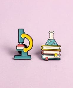 Alternative view of Science Experiment 'Beaker x Science Book' Enamel Pin