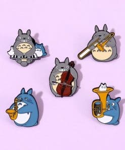 Alternative view of My Neighbor Totoro 'Cello' Enamel Pin