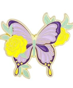 Colorful Butterfly 'Begonia' Enamel Pin