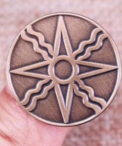 Ancient 'Seal of Shamash' Enamel Pin