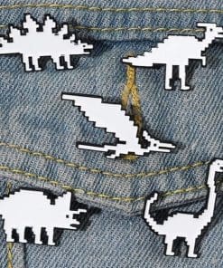 Alternative view of Pixelated Dino 'Apatosaurus' Enamel Pin