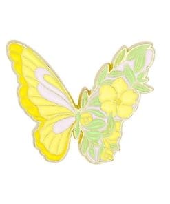 Colorful Butterfly 'Winter Jasmine' Enamel Pin