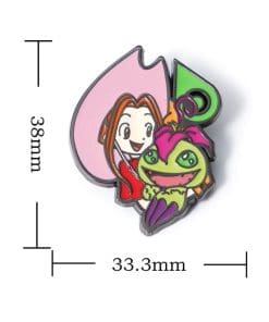Alternative view of Digimon Adventure 'Mimi and Palmon' Enamel Pin