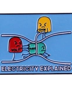 Electricity Explained Enamel Pin