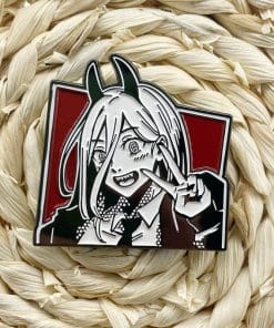 Alternative view of Chainsaw Man 'Power | Peace' Enamel Pin