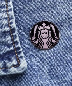 Alternative view of St*rbucks 'Mermaid Disguise Killer' Enamel Pin