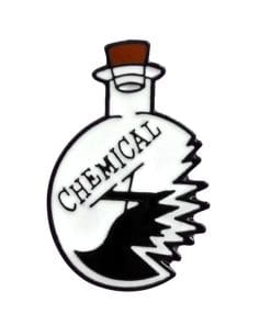 Science Chemical 'Broken Beaker' Enamel Pin