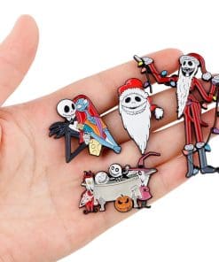 Alternative view of The Nightmare Before Christmas 'Santa Jack and Lights' Enamel Pin